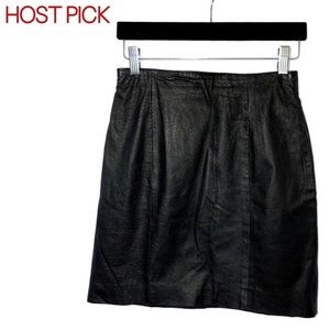 HP🌟WILSONS Black Leather Skirt